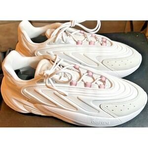 Adidas Ozelia Women's Size 8.5 Running Shoes White/Green/Pink Athletic Sneakers